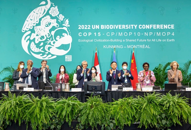 Photo COP15 Biodiversité : les représentants applaudissent